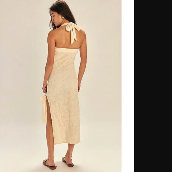 Free People Free-Est Women Natural Sea Foam Midi Dress Size S NWOT 98$+TAX - Picture 5 of 8